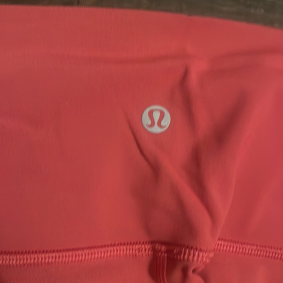 Lululemon Align High Rise Crop Leggings Coral Size 12 - Picture 3 of 5